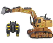2.4G Wireless Remote Control Excavator 10 Channel Rechargeable Bulldozer Engineering Toy