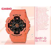 在飛比找PChome商店街優惠-CASIO 手錶專賣店 BABY-G_BA-111-4A2_