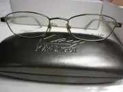 CHRISTIE BRINKLEY Eyeglass Frames SUAVE in GOLD 52-19-135 With Case New