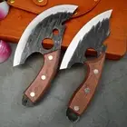 Kitchen Knife Meat Cleaver Boning Chef Knife Seafood Barbecue Slice Wood Handle