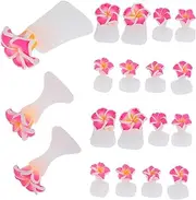 Ipetboom 3Sets Silicone Toe Separators Comfortable Nail Art Tool for Women for Nail Polish Application Easy to Clean Flexible Design