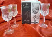 ROYAL DOULTON ROMA SET OF 4 Wine Glasses CRYSTAL MADE IN ITALY