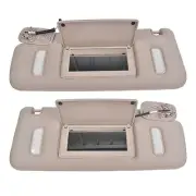 2Pcs Sun Visors w/ Mirror RH + LH for GMC Yukon / Yukon XL 1500 2500 2007-2014
