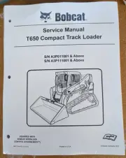 Bobcat T650 Track Loader Service Manual Shop Repair Book Part Number # 6987172