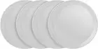 Stoneware Dish Set, 4 Dinner Plates, Albie - Speckled White