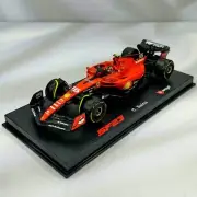 Carlos Sainz #55 Bburago 2023 F1 1/43 Scuderia Ferrari SF23 With Helmet