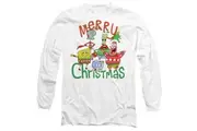 SpongeBob SquarePants Unisex Adult Merry Christmas Group T-Shirt (White) - UTTV10592