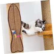 1Pc Fish Shaped Pet Scratching Mat Natural Sisal Cat Scratching Pad for Indoor Use Furniture Protector Random Color for Cats to Sharpen Claws