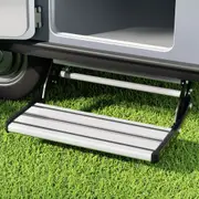 200KG Weisshorn Caravan Step Pull Out Step Single Aluminium