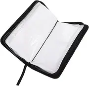 2pcs CD Bag DVD Box Disc Storage Bag CD Storage Bag CD Pouch Large Capacity CD Bag Disc Pouch Disc Storage Pouch DVD Organizer CD Storage Pouch DVD Storage Pouch Cds Bag Pu Blue