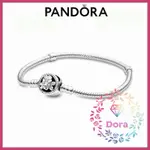 DORA SHOP❤ PANDORA潘朵拉 MOMENTS 花扣蛇鏈手鍊  情侶 祝福 情人節 禮物590744CZ