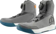 ICON Overlord Vented CE Boots Size 9.5 Gray with BOA Closure and D3O Inserts