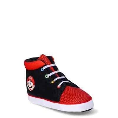 NEW Nintendo Super Mario Brothers Mario & Luigi Boys Slippers (Size 4/5)