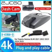 4K UHD Wifi DVR Dash Cam Camera for Toyota Sienna XL40 2021 2022 2023 2024 2025