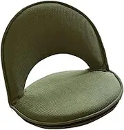 LCSVCCXA Ergonomic Floor Chair with Adjustable Back Support, Comfortable Seating for Outdoor Meditation, Green, as described