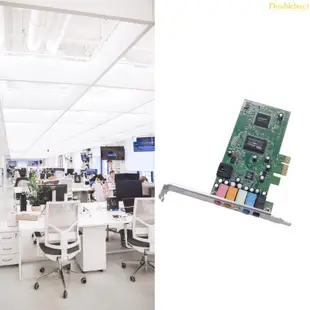 Dou CMI8738 芯片組 PCIE 聲卡,帶環繞聲輸出,適用於家庭影院系統的音樂和卡拉 OK 愛好者