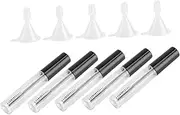 HONMEET 5pcs 10ml Empty Mascara Tube Eyelash Spoolie Diy Mascara Containers for Castor Oil Refillable Eyelash Brush Tube