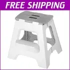 Versatile Folding Step Stool - 16-Inch Height, Maximum 330 lbs, Easy Storage