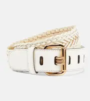 [Etro] Etro Leather belt Inch 31.5 white