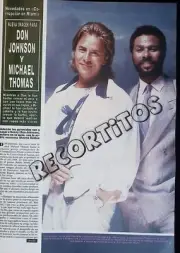 clippings 2256 DON JOHNSON CORRUPTION IN MIAMI VICE michAeL thomas