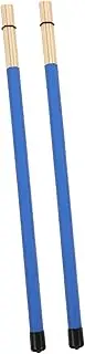 Kisangel 1 Pair Bamboo Rods Drumsticks Professional Percussion Mallets for Drumming Crisp Sound and Comfortable Grip for Musicians and Music Enthusiasts