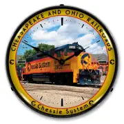 Chessie Railroad 3802, Lighted Backlit LED Wall Clock Free Shipping