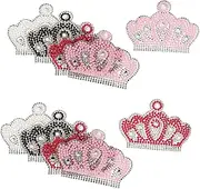 Homoyoyo 10 Pcs Self Adhesive Pearl Crown Stickers Embroidery Patch Decals for Clothing Backpacks DIY Crafts Decorative Rhinestone Embellishments for Creative Projects