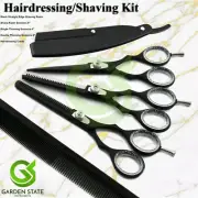 Barber Hairdresser Kit Hair Cutting Shears Thinning Scissors Shave Razor Comb