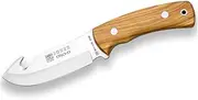 Joker Skinning Knife OSO-D CO56 MOVA Blade 12 cm, with Olive Wood Handle, Leather Sheath, 210 gr, Fishing Tool, Hiking, Camping and Hiking
