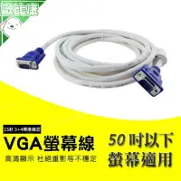 在飛比找樂天市場購物網優惠-【顏色隨機出貨】1.5米 50吋 VGA傳輸線 公對公 螢幕