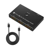 DisplayPort Switch 3 Port DP 1.4 Switcher Bi-Direction 1X3 3x1 For DP PC Monitor