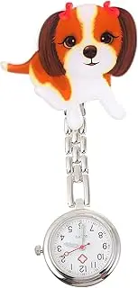[WOFASHPURET] 1 Set Pocket Watch Led Watch Vet Fob Hanging Fob Second Locket Of The Lid Pup Puppy Stainless Steel