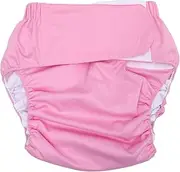 JECOMPRIS 1pc Adult Diapers Men Lingerie Adult Nappy Underwear Cloth Incontinence Pants for Men Adults Overnight Diapers Washable Nappy Adult Adjustable Polyester Pink Man Men's