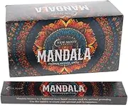 Mandala Incense Natural by New Moon Aromas (12 Packs of 15 Grams) Total 120+ Incense Sticks…
