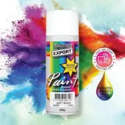3x Australian Export Spray Paint White Matt 250g FREE SHIP