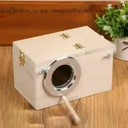 Wooden Bird Breeding Nest Box Parakeet Parrot Cockatiel Cage Nesting House AUS