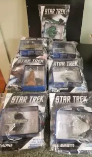 7 STAR TREK EAGLEMOSS STARSHIP FACTORY SEALED