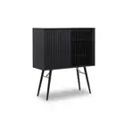 ASLOG 90cm Tall Sideboard Modern Furniture - Black