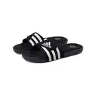 Adidas Adissage Slides Size 7 M / 8 W Black White Stripes Massage Pins NWB