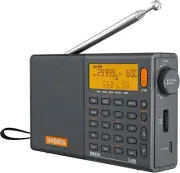 D-808 Portable Digital Radio FM SW MW LW SSB RDS DSP Air Band Alarm Clock Receiv