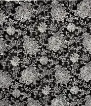 Waverly Inspirations 2 Yards 72”x45” Black & White Scroll Home Decor Fabric
