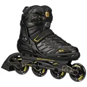 Roller Derby AERIO Q-60 Men's Inline Skates Black/Gold 8