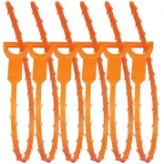 6 Pack Hair Drain Clog Cleaning Tool, ONEHERE Hair Drain Clog Remover Tool, D...