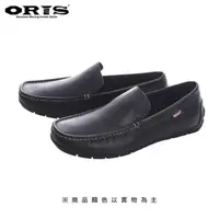 在飛比找momo購物網優惠-【oris 帆船鞋】ORIS英式手工馬克縫懶人皮鞋-黑-S9