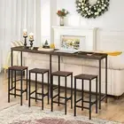 Bar Stools Set of 4 Counter Height Kitchen Island Barstools Dining Tall Chairs