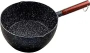 Nonstick Sauce Pot, Fine Workmanship Portable Nonstick Pot Multifunctional for Noodles for Gas (20cm / 7.9in)