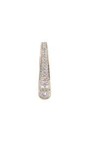 [Rainbow K] Nano Grace 14K Yellow Gold Diamond Single Earring