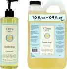 Liquid Castile Soap Set – Organic Ingredients, Gentle For Sensitive Skin