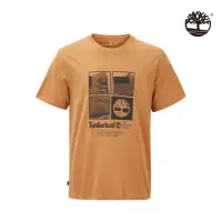 在飛比找momo購物網優惠-【Timberland】男款小麥色印花T恤(A29C5P47