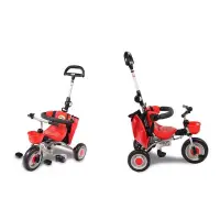 在飛比找蝦皮購物優惠-啵啵=紅色全新特價正品日本IDES 寶寶第三代摺疊背包車三輪